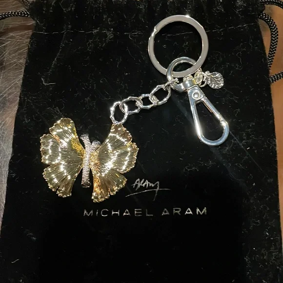 Michael Aram Butterfly Ginkgo Keychain - Picture 1 of 5